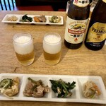 KEYAKIYA - ビールの飲み比べしました。おばんざいも良し。