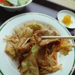 お食事処そら - 「豚肉と野菜炒め定食」②