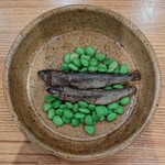 La Stalla - 茶豆に稚鮎のコンフィ