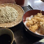 Izumian Wakaya - 十割蕎麦（大盛）上天丼セット