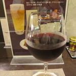 青葉亭 - 晩酌セットのグラスワイン（赤）
