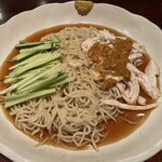 月徳飯店 - 棒棒鶏冷麺 大盛 1,400円