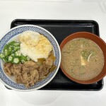 吉野家 - ■牛麦とろ丼¥602
■冷汁¥217