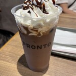 PRONTO - 【カフェ・モカ（アイス）Ｌ　510円】をオーダーしました。割と安めに感じますね。