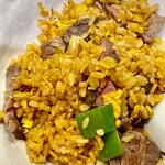かつぎや - これもメニューにはない特製炒飯　叉焼ごろごろ入ってます
