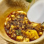 かつぎや - 麻婆豆腐は3辛　小分けにしてくれました