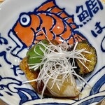 かつぎや - これも本日のスペシャリテ　白身魚の茄子餡掛け
