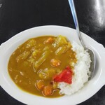 寒川そば - 小、カレーライス(400円)