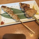 焼き鳥ワイン酒場 TORI−BUDOU - ぼんじり＠180円と手羽＠350円