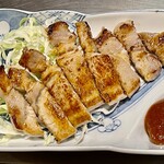 お好み焼き 鉄ちゃん - トンテキかジャークチキンか迷ってトンテキにしました