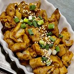 お好み焼き 鉄ちゃん - 白モツ辛味噌炒め　マジでハイボールが止まらない味