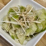 かつぎや - 青搾菜　さっぱりとした塩味とほのかな胡麻油　上品なスターターです