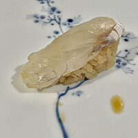 鮨 稲穂 - 昆布締めのコチは香り抜群　三貫目でレフティなのに気付いてくれましたｗ