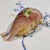 鮨 稲穂 - 鯵も島根産ｗ　今日は島根の日だね美味しいから文句ないけど