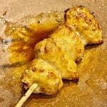 酒亭 田中 - 熊野地鶏のぼんじり　脂ジュワジュワです