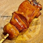 酒亭 田中 - 京紅地鶏レバー　トロトロ食感をキレの良いタレが引き締めてくれます
