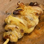 酒亭 田中 - 熊野地鶏のおたふく　胸腺クニュクニュです