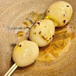 酒亭 田中 - 鶉卵は対照的に強めの火入れ