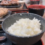 感動の肉と米 - ご飯、フワッ！