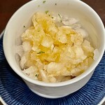 酒亭 田中 - 鬼おろしには酢橘が振りかけてあって爽やかな味わい