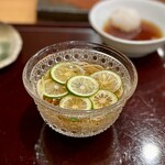 手打蕎麦 松竹庵 ます川 - すだちの冷蕎麦