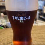 そらや - お酒①丸エフハーフ&ハーフ(生ビール、アサヒビール)(税込450円)