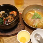 Shijan - シジャン石焼ビビンバ・ミニ冷麺セット　1340円(2023年8月)