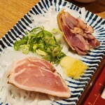 nikudoufutoremonsawa-taishuushokudouyasubee - 鶏たたき2種盛り