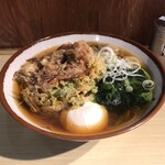 そばの神田東一屋 - アサソバビンボー！　
      朝そば＋ゲソかき揚げ！