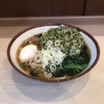 そばの神田 東一屋 - アサソバビンボー！　
      朝そば＋春菊天！