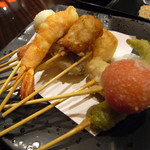 串カツ盛り合わせ　10本