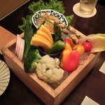 一炉一会 - 彩り野菜の和風バーニャカウダ 1480円