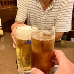 安兵衛 - 運転手なので烏龍茶で乾杯