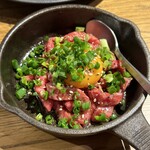 神楽坂焼肉 Lasso - コースのユッケ