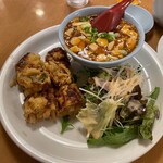 南海飯店 - 春巻＋麻婆豆腐小サイズ