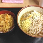 やなぎ庵 - ミニかきあげ丼セット(冷)