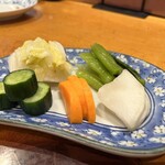 樽見 - お新香盛り合わせ