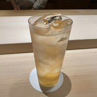 くるますし - 梅酒のソーダ割りで乾杯