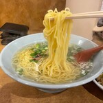 南海飯店 - ネギラーメンの麺