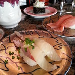 のん太鮨 - しまあじ･中とろ･えんがわ軍艦