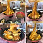 龍のおとし子 安城店 - 市場天丼ランチ1200円(税込),海鮮居酒屋 龍のおとし子 安城店(愛知県安城市)TMGP撮影