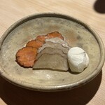Nibunhan - 秋田県産最上いぶりがっことマスカルポーネチーズ 550円