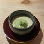 214773551 - ホタテと枝豆たっぷり冷たい茶碗蒸し 550円