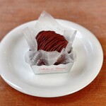 CAFÉ de ROMAN - チョコモンブラン＠濃厚なチョコガナッシュ、チョコクリーム、フィアンティーヌの食感が良い