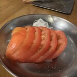 串カツの中村屋 - トマトスライス 250円