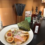 Menya Sou - ヒヤニボに特製うめ酢をかけると味変！！