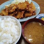 さとう食堂 - とりのからあげ定食   750円