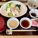 和食 月兎 - 日替わり膳/ 鶏の酒蒸し        1500円