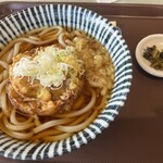 道の駅 北信州やまのうち 食堂 - かき揚げうどん（温）