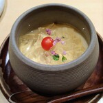 焼き鳥 茂 東桜 - 冷製茶碗蒸し